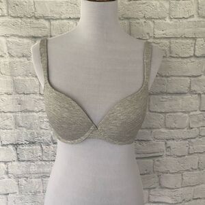 Nautica intimates push up bra w/adjustable strap 36B brand new grey